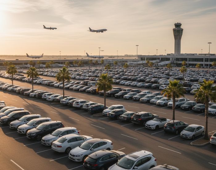 חניון חינם ללא שירות בנמל התעופה בן גוריון